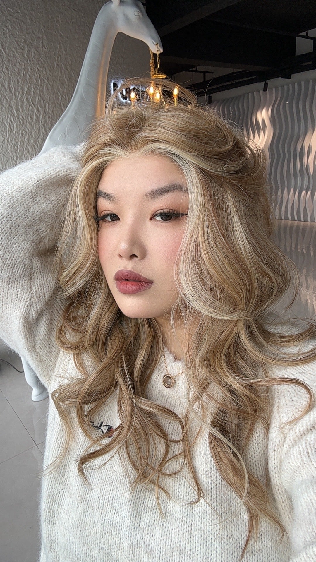 JBEXTENSION CLAIRE MONO Partial Monofilament Wig 22 Inches Raw Sugar Blonde Partial Mono Lace Glueless Wig CLAIRE MONO RAW SUGAR BLONDE【BENDY EAR TABS】