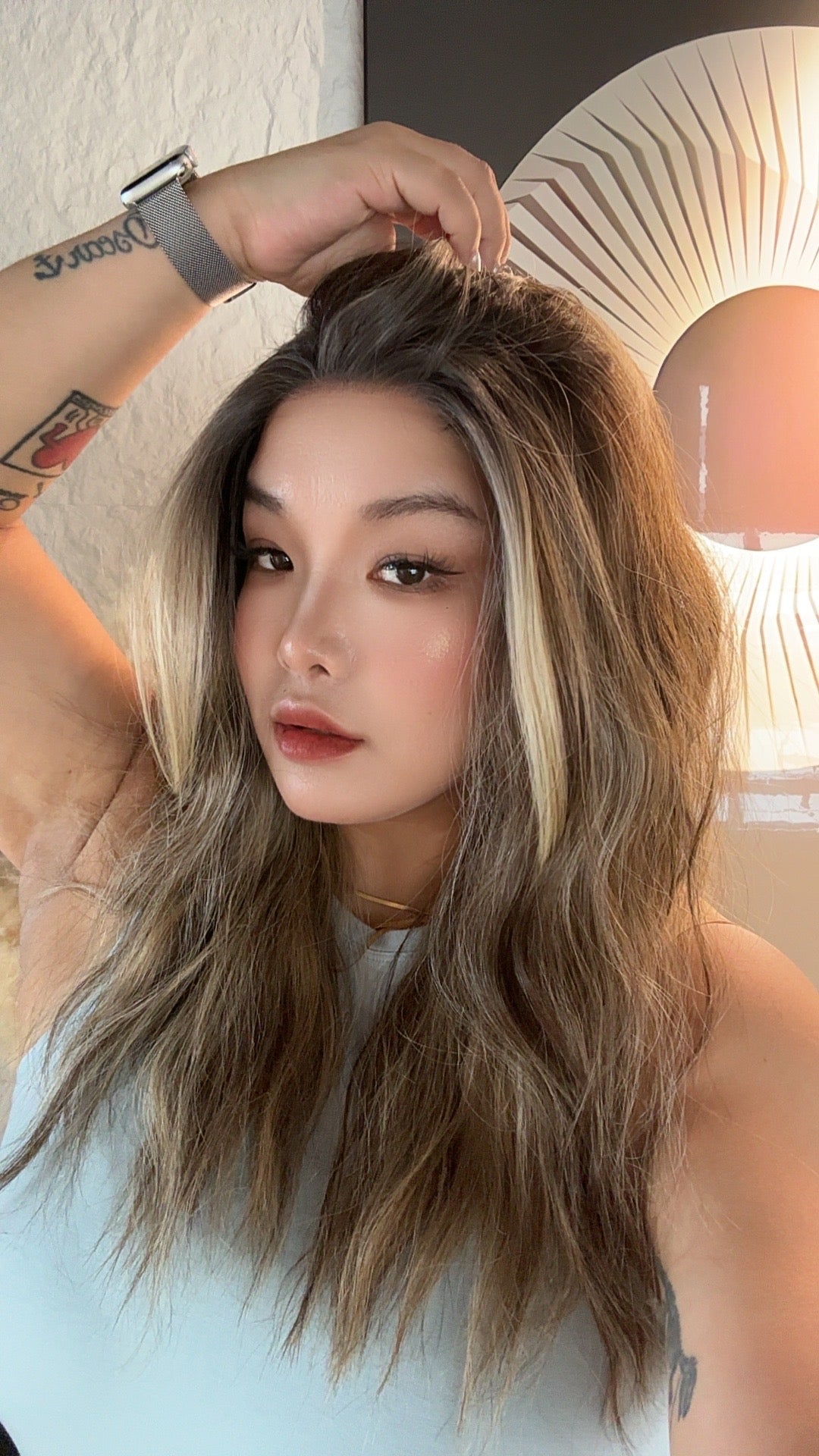 JBEXTENSION 22 Inches Mix Blonde Pre-Cut Snowflake Lace Frontlace Glueless Wig INéS SNOWFLAKE【PERMATEASE】【BENDY EAR TABS】- M/L
