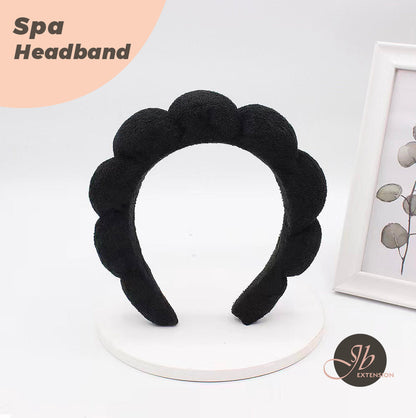 JBextension Spa headbands 2pcs for women-girls, Makeup sponge headband, Non slip face wash, skincare-Padded soft thick terry cloth hair band accessory