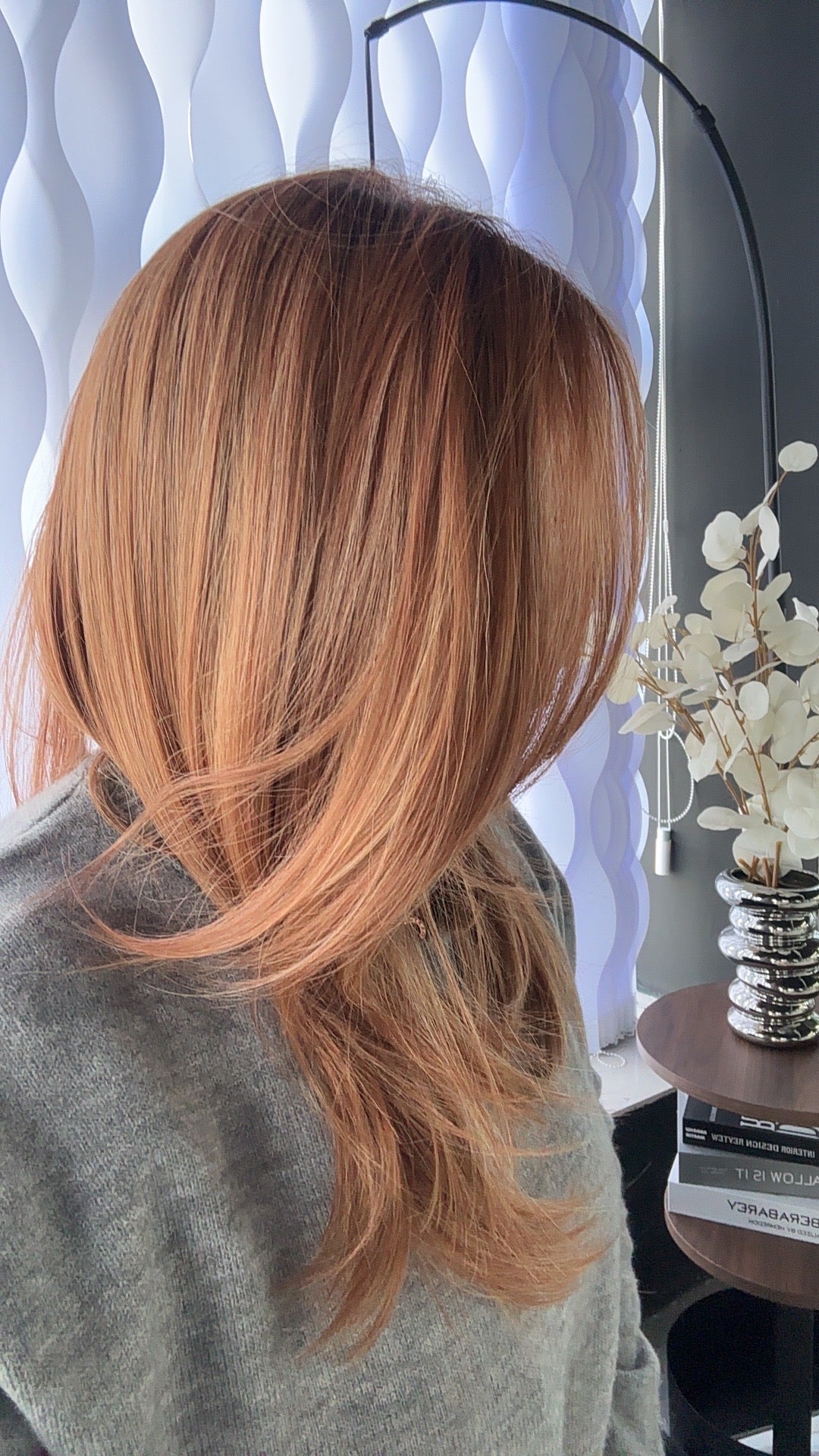 [PRE-ORDER] HOT OF SEASON -  JANICE MONO Monofilament Handmade Wig 6X5 Full Monofilament Hand Tied Top Wig 20 Inches Copper Mono Lace Wig With Anti-slip Silicone Strips Glueless Wig JANICE MONO【BENDY EAR TABS】