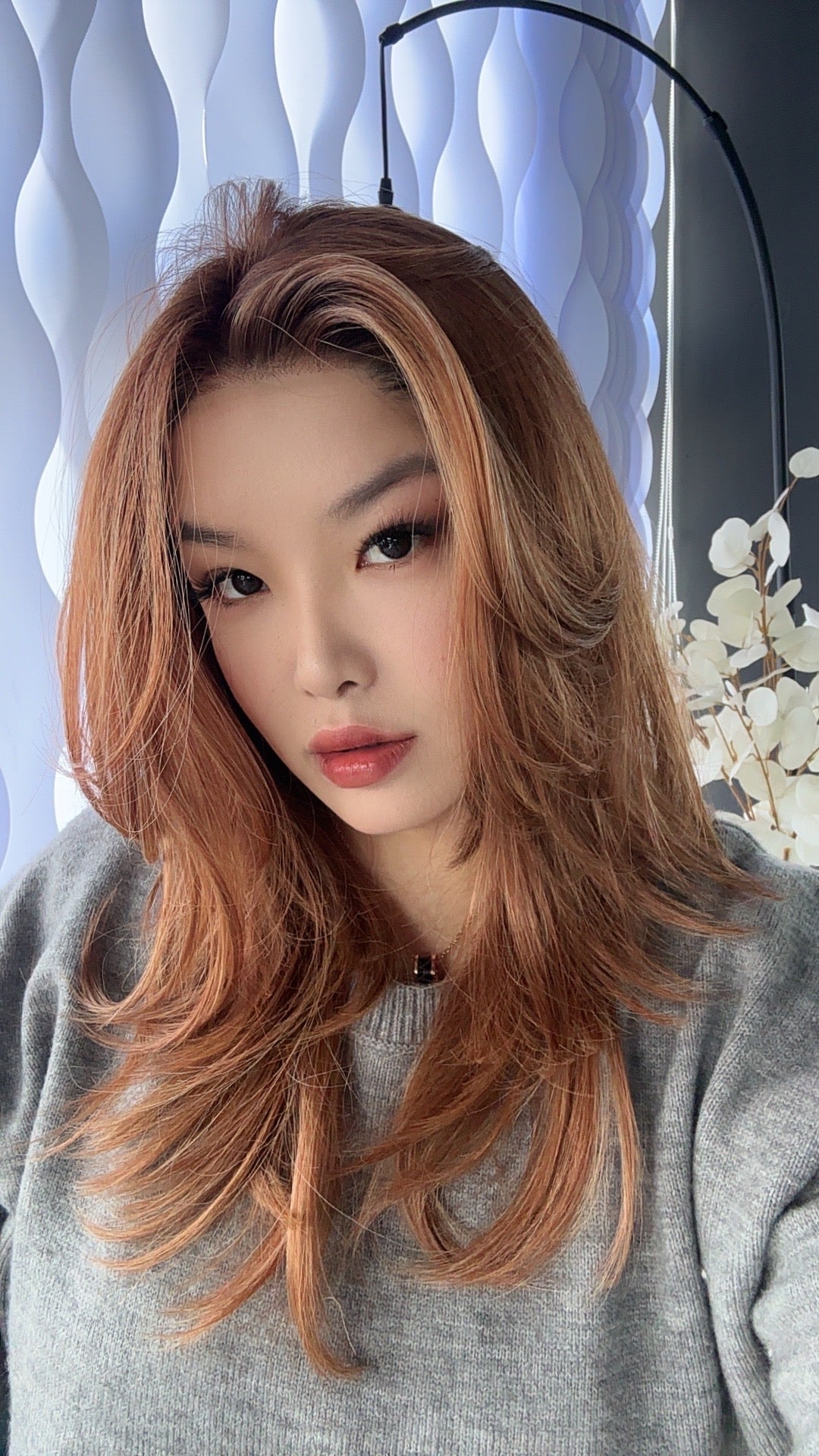 [PRE-ORDER] HOT OF SEASON -  JANICE MONO Monofilament Handmade Wig 6X5 Full Monofilament Hand Tied Top Wig 20 Inches Copper Mono Lace Wig With Anti-slip Silicone Strips Glueless Wig JANICE MONO【BENDY EAR TABS】
