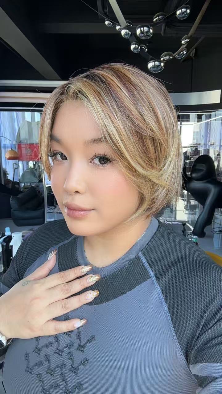 [PRE-ORDER] JBEXTENSION 10 Inches Bob Cut Mix Copper Pre-Cut Side Part Snowflake Lace Frontlace Glueless Wig ANNALISA【BENDY EAR TABS】