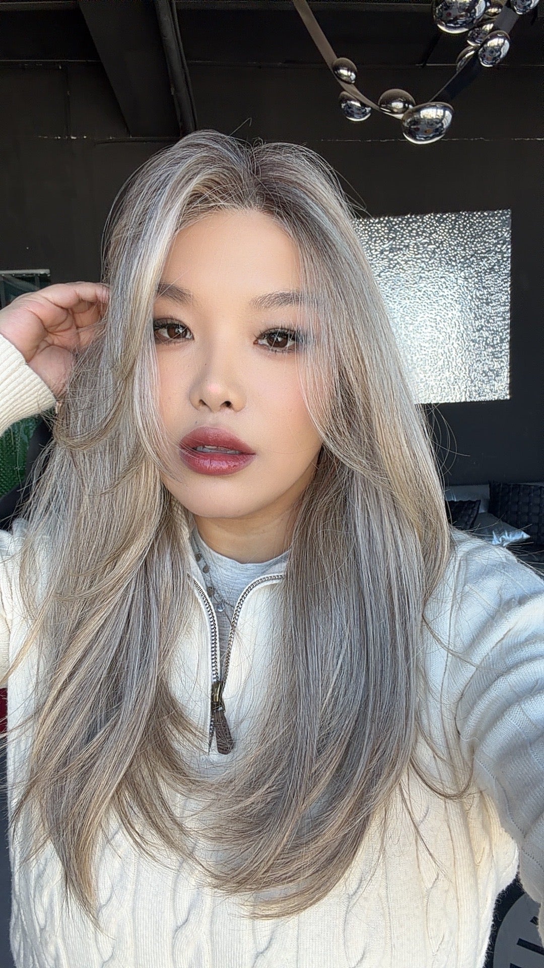 JBEXTENSION 21 Inches Straight Champagne Gold Pre-Cut Arc Snowflake Lace Frontlace Glueless Wig AMBER CHAMPAGNE GOLD【BENDY EAR TABS】