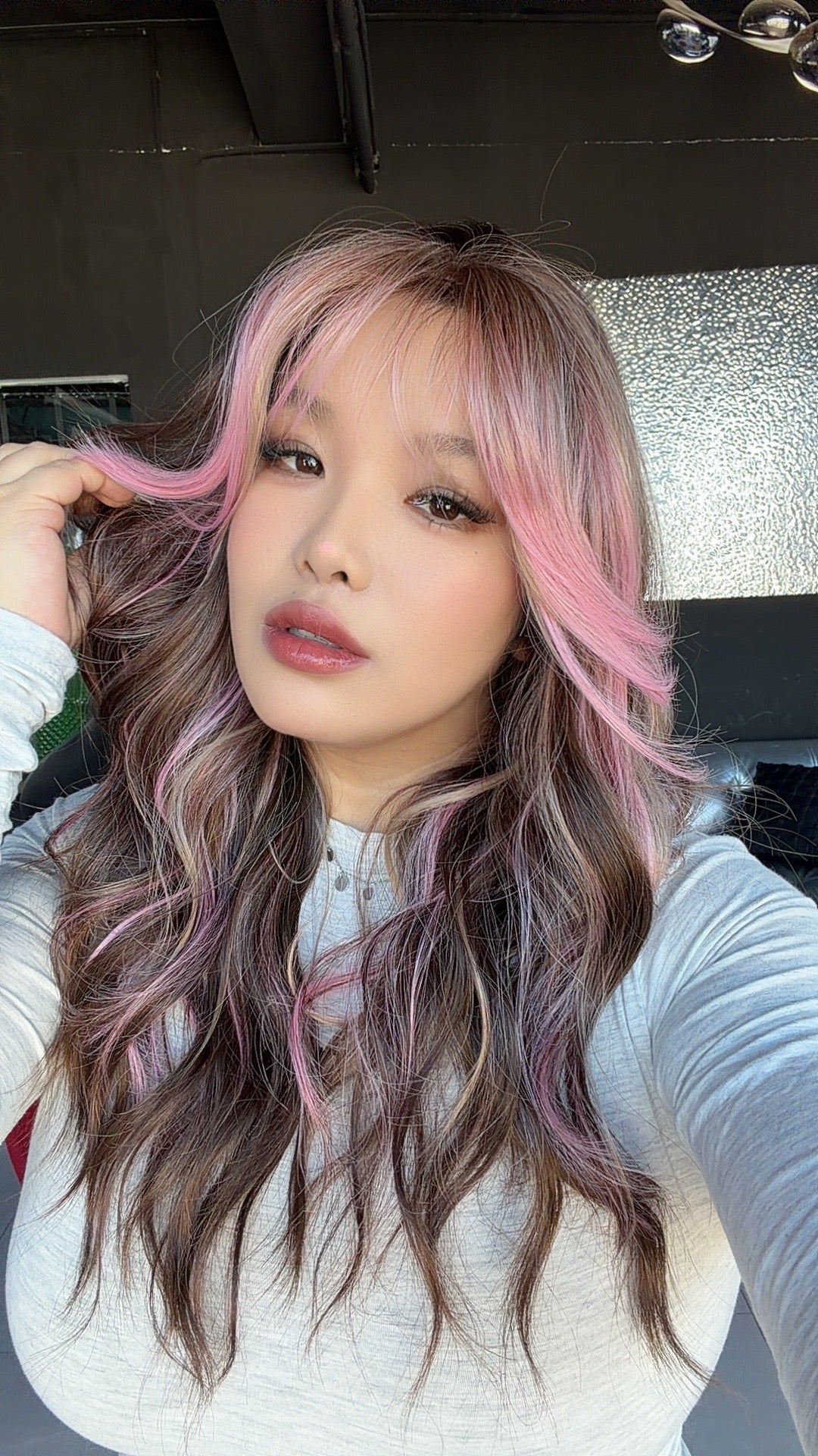 JBEXTENSION 22 Inches Scalpiana Camel Pink 3.5X4 Hard Silky Top Natural Scalp Effect Women Wig with Bangs CLAIRE SILKY TOP - CAMEL PINK