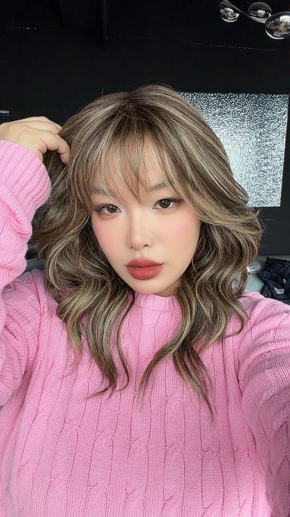 JBEXTENSION CAMILLA MONO Monofilament Handmade Wig 6X5 Full Monofilament Hand Tied Top Wig 20 Inches Hazelnut Mono Lace Wig With Anti-slip Silicone Strips Glueless Wig CAMILLA MONO HAZELNUT【BENDY EAR TABS】