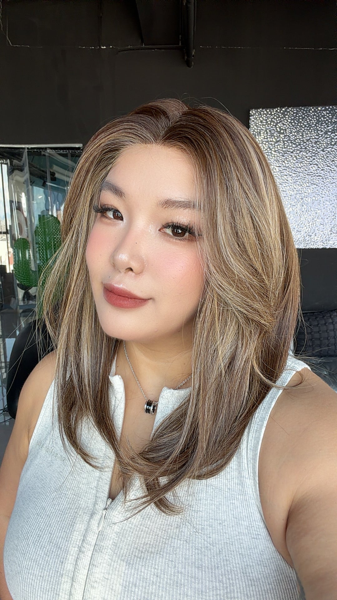 [PRE-ORDER] JBEXTENSION STACY MONO Monofilament Handmade Wig 6X5 Full Monofilament Hand Tied Top Wig 18 Inches Hazelnut Mono Lace Wig with Anti-slip Silicone Strips Glueless Wig STACY MONO - HAZELNUT【BENDY EAR TABS】