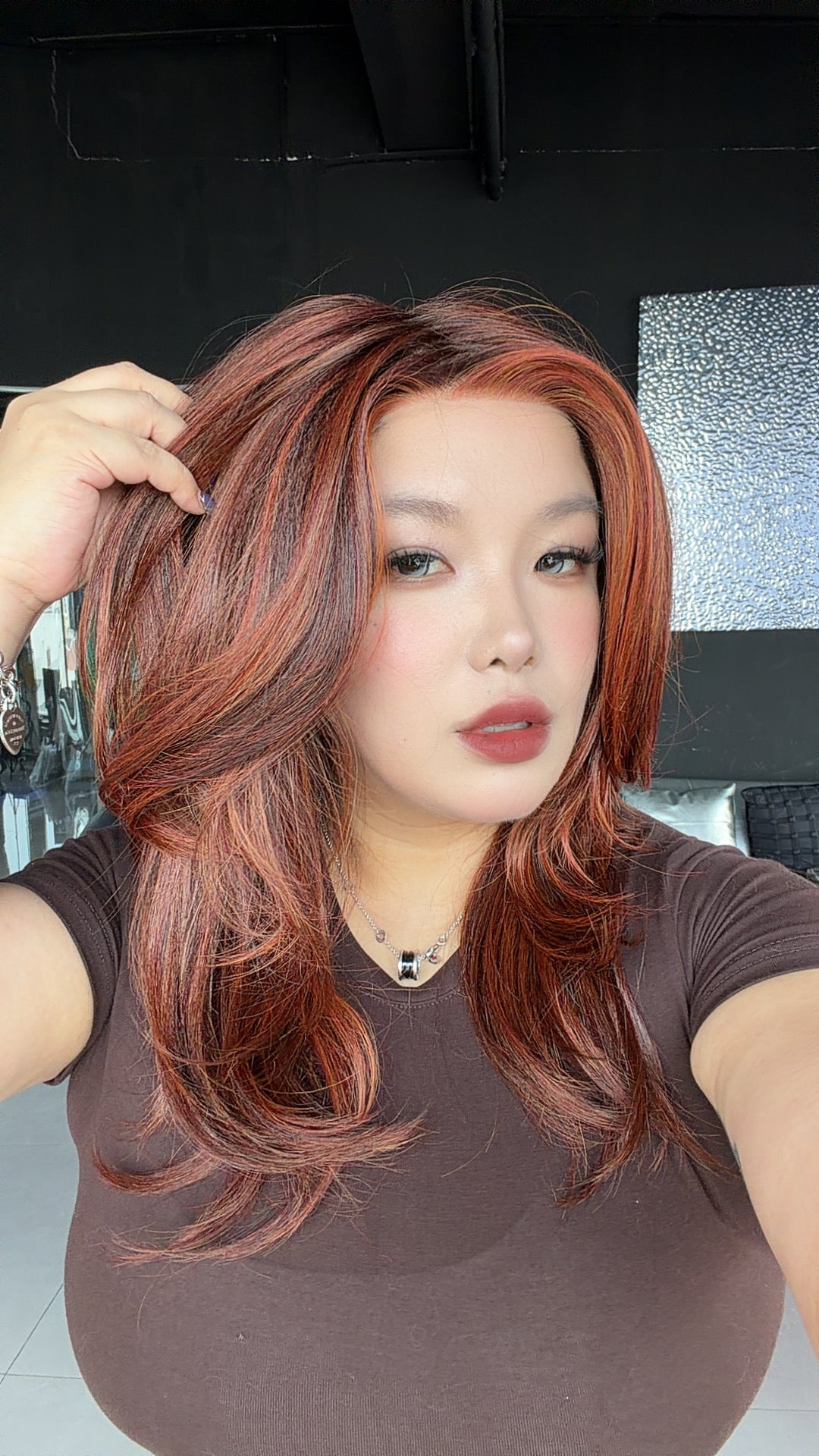 [PRE-ORDER] JBEXTENSION JEE MONO Monofilament Handmade Wig 6X5 Full Monofilament Hand Tied Top Wig 19 Inches Reddish Copper Mono Lace Wig with Anti-slip Silicone Strips Glueless Wig JEE MONO【BENDY EAR TABS】