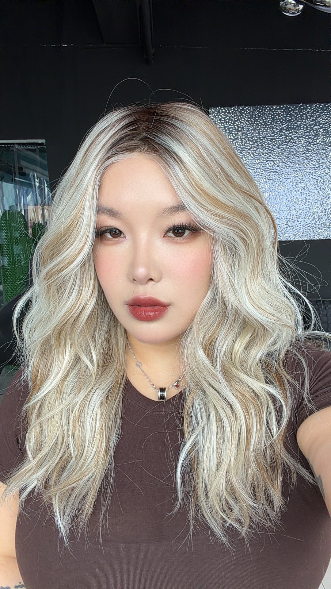 [PRE-ORDER] JBEXTENSION FEDE MONO Full Monofilament Handmade Full Lace Full Hand Tied Wig 19 Inches Wave Mix Blonde Mono Lace Handmade Futura Fiber Wig with Anti-slip Silicone Strips Glueless Wig FEDE MONO - MIX BLONDE【BENDY EAR TABS】