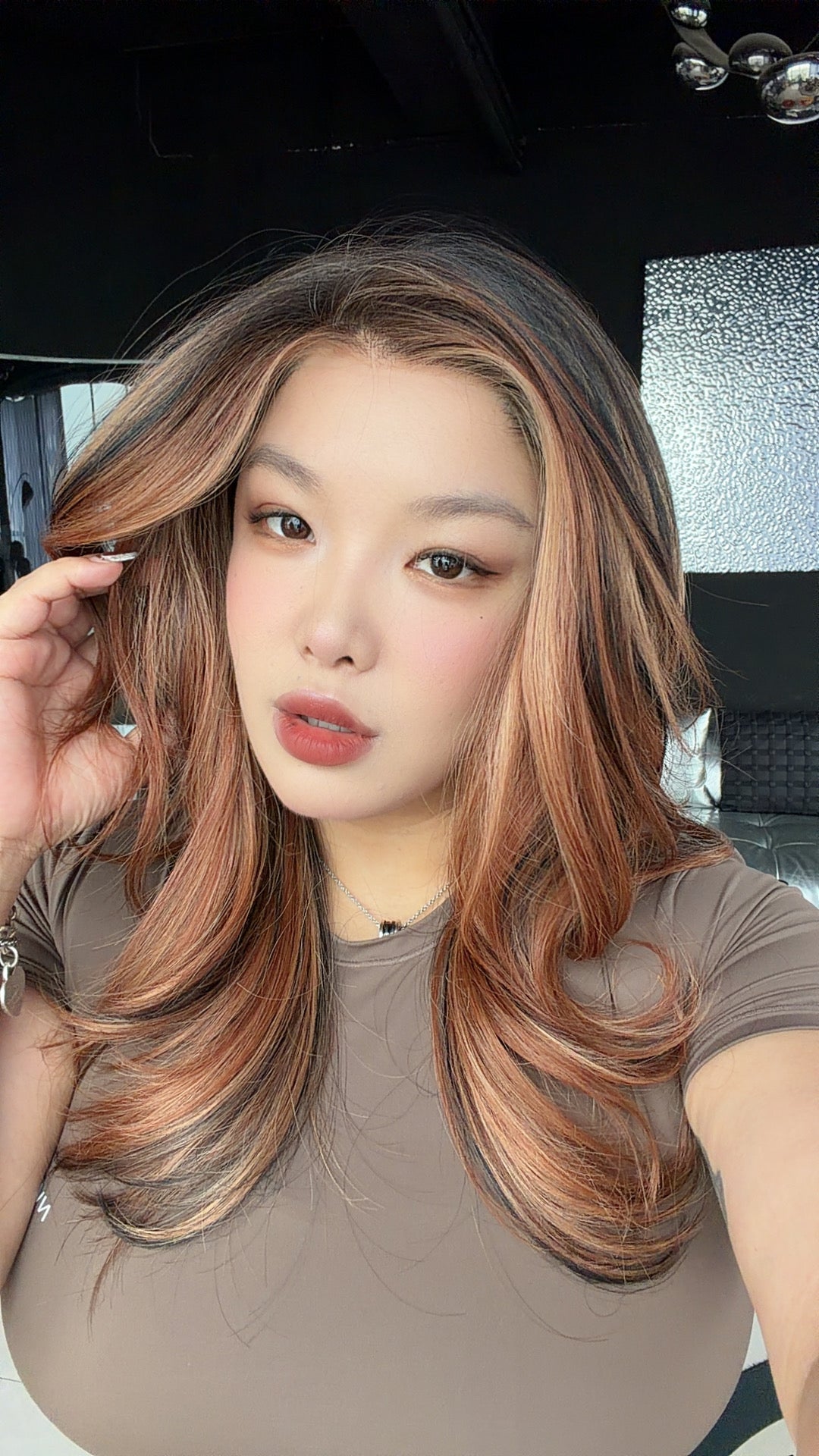 JBEXTENSION 20 Inches Maple Copper Pre-Cut 13X6 Free Part Snowflake Lace Frontlace Glueless Wig MABEL PRO - MAPLE COPPER【BENDY EAR TABS】