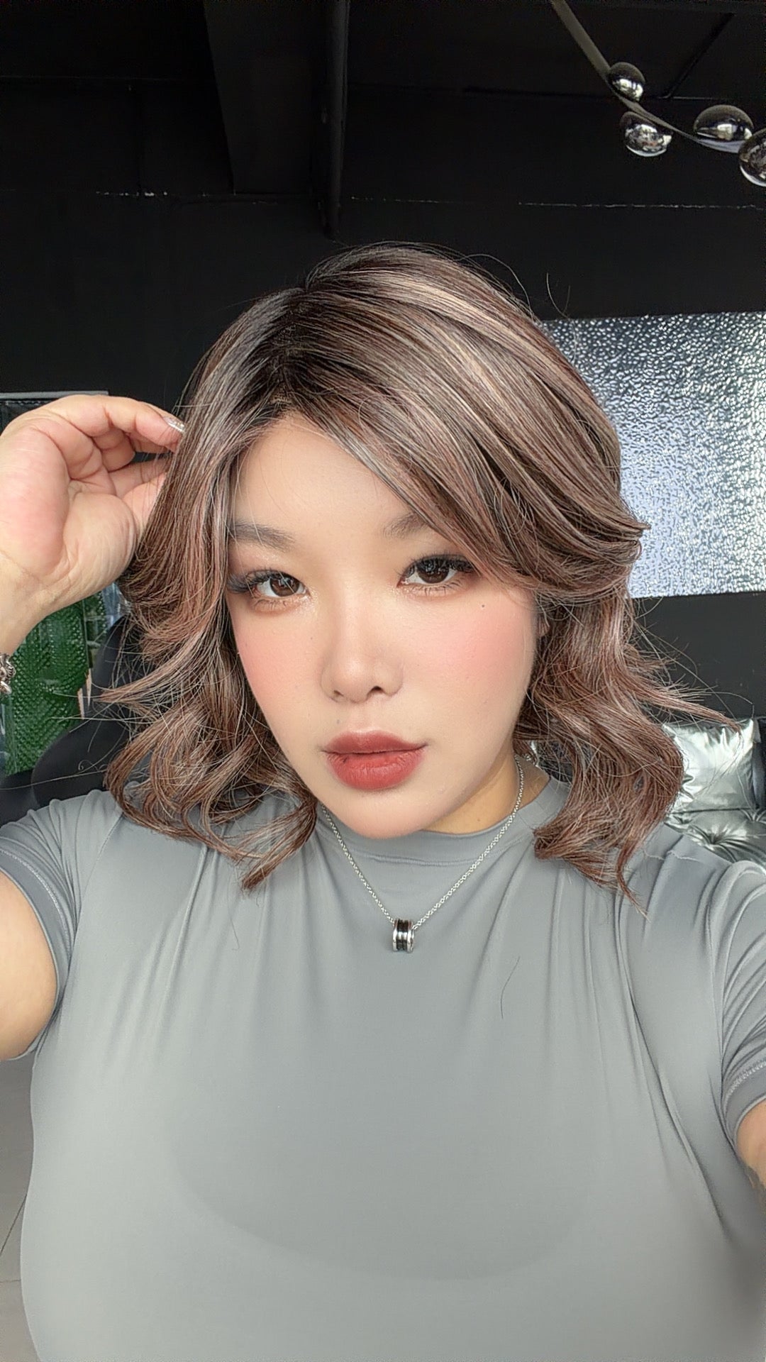 JBEXTENSION RITA MONO Monofilament Handmade Wig 6X5 Full Monofilament Hand Tied Top Wig 14 Inches Curly Pine Cones Mono Lace Wig with Anti-slip Silicone Strips Glueless Wig RITA MONO - PINE CONES【BENDY EAR TABS】