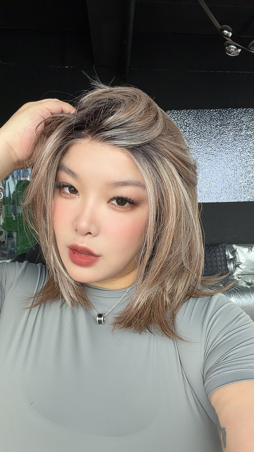 [PRE-ORDER] JBEXTENSION MAY MONO Monofilament Handmade Wig 6X5 Full Monofilament Hand Tied Top Wig 14 Inches Maple Brown Mono Lace Wig with Anti-slip Silicone Strips Glueless Wig MAY MONO - MAPLE BROWN【BENDY EAR TABS】