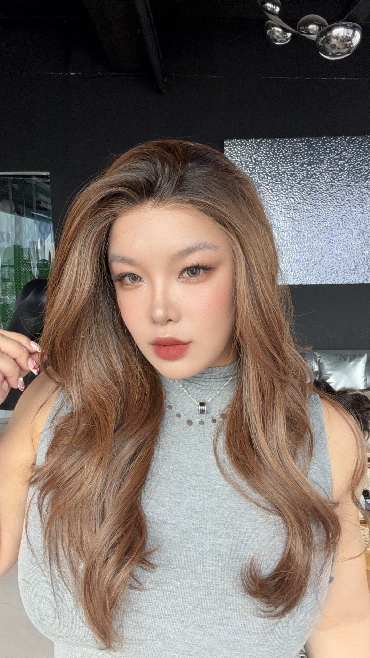 [PRE-ORDER] JBEXTENSION GAIA MONO Monofilament Handmade Wig 6X5 Full Monofilament Hand Tied Top Wig 24 Inches Curly Mocha Brown Mono Lace Wig Glueless Wig GAIA MONO - MOCHA BROWN【BENDY EAR TABS】