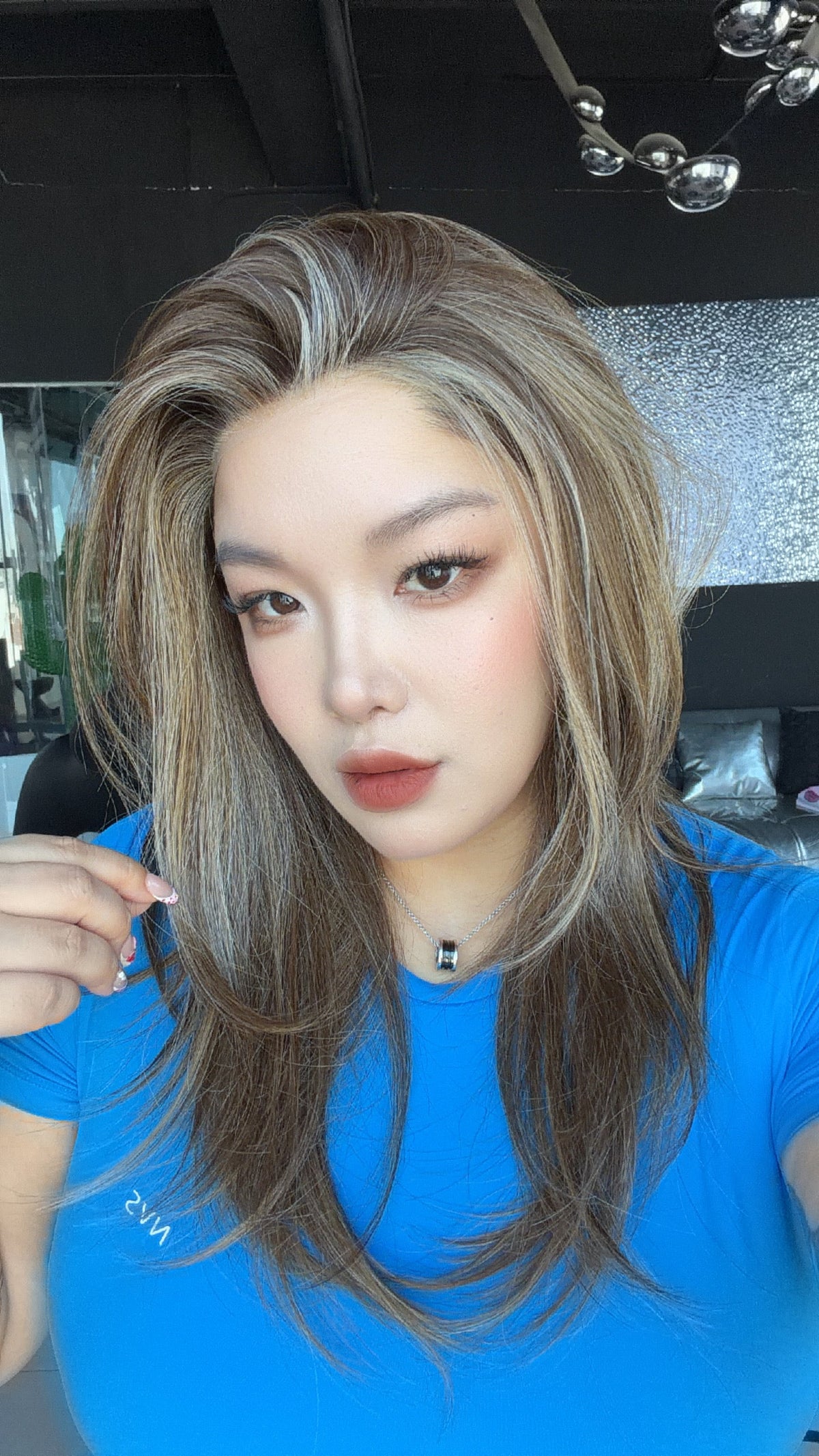 JBEXTENSION CARLY MONO Full Monofilament Wig 22 Inches Hazelnut Full Mono Lace Glueless with Anti-slip Silicone Strips Wig CARLY MONO - HAZELNUT【BENDY EAR TABS】