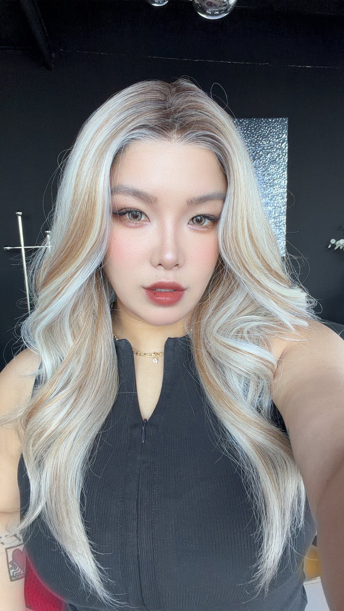 JBEXTENSION 23 Inches Mix Blonde Pre-Cut 13X6 Free Part Snowflake Lace Frontlace Glueless Wig KARA PRO - MIX BLONDE【BENDY EAR TABS】