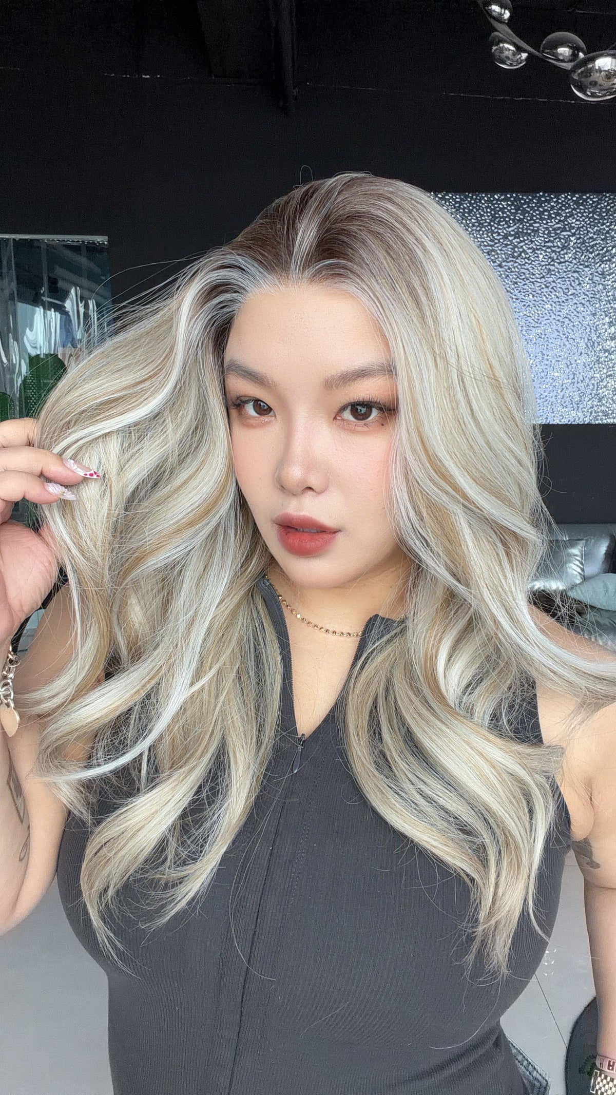 JBEXTENSION 23 Inches Bali Blonde Pre-Cut 13X6 Free Part Snowflake Lace Frontlace Glueless Wig KARA PRO - BALI BLONDE【BENDY EAR TABS】