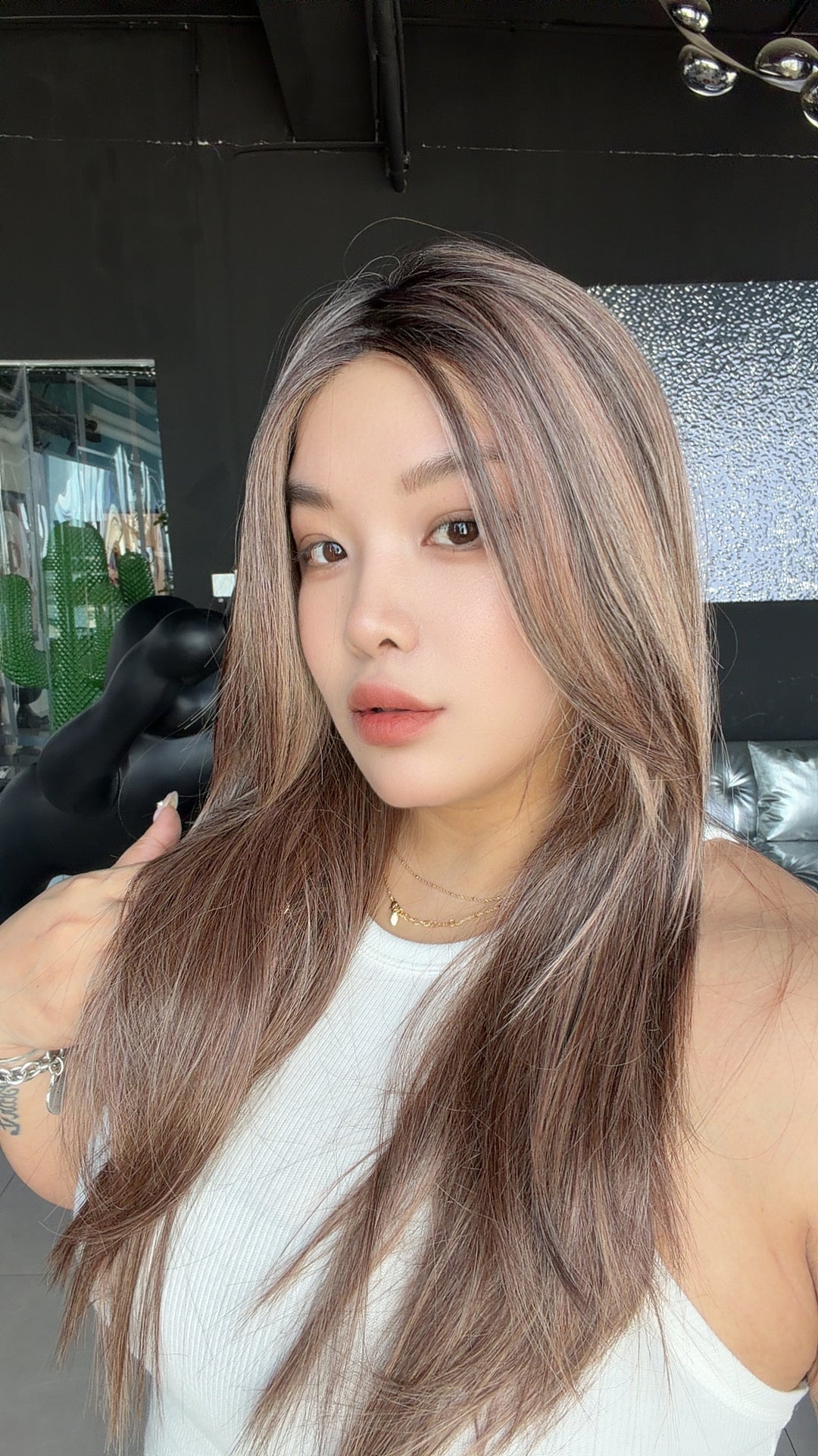 [PRE-ORDER] JBEXTENSION SELENE MONO Monofilament Handmade Wig 6X5 Full Monofilament Hand Tied Top Wig 25 Inches Mushroom Brown Mono Lace Wig with Anti-slip Silicone Strips Glueless Wig SELENE MONO - MUSHROOM BROWN【BENDY EAR TABS】