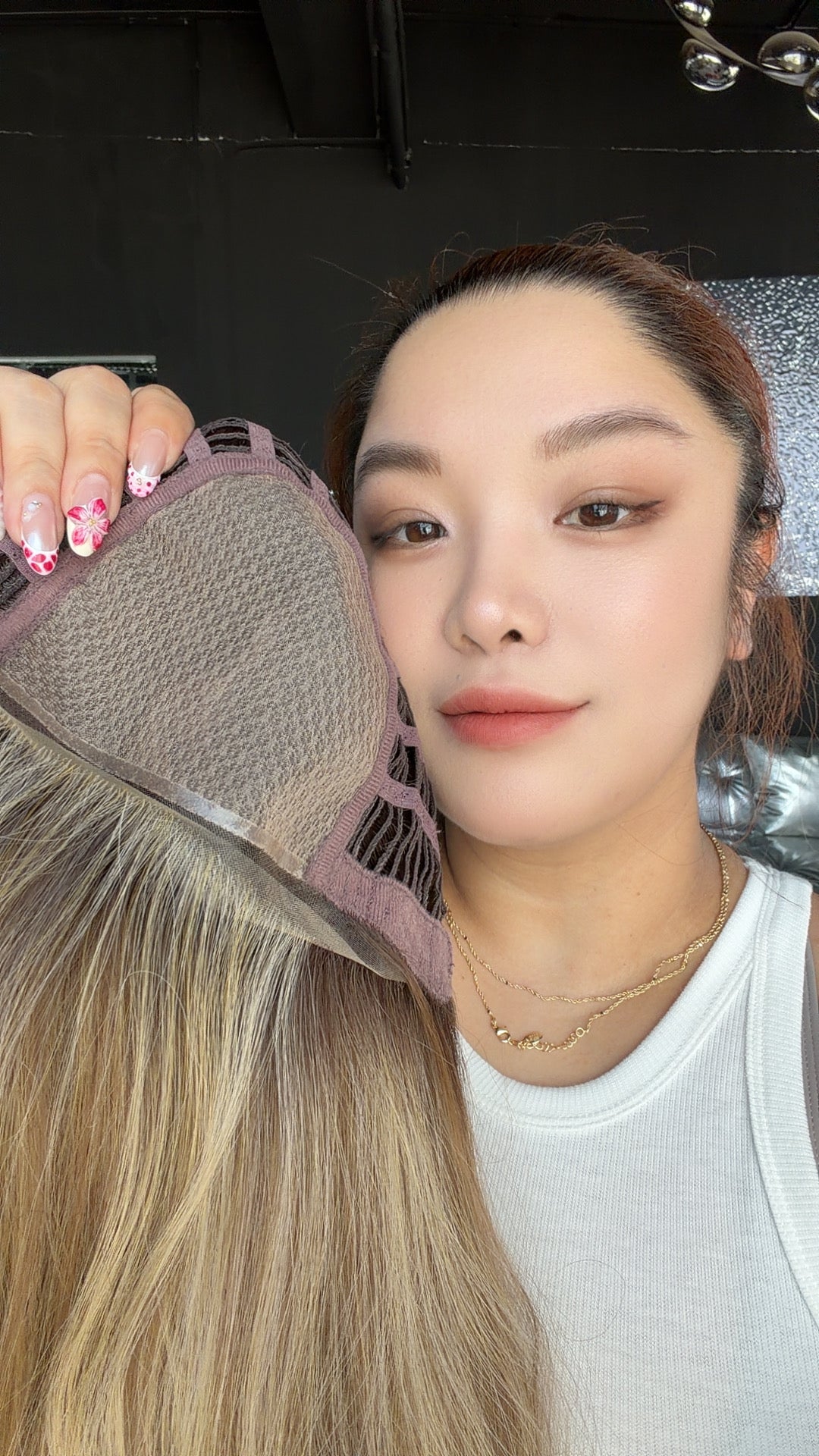JBEXTENSION GAIA MONO Monofilament Handmade Wig 6X5 Full Monofilament Hand Tied Top Wig 24 Inches Curly Shatush Mix Blonde Mono Lace Wig Glueless Wig GAIA MONO - SHATUSH MIX BLONDE【BENDY EAR TABS】