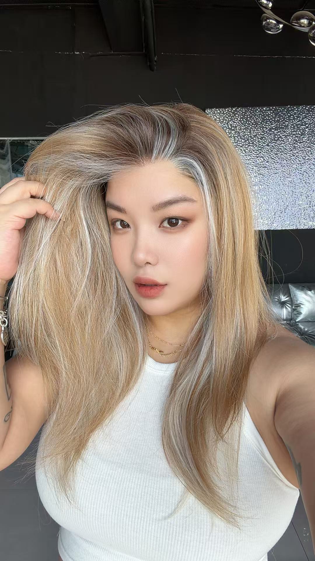 JBEXTENSION 22 Inches Honey Blonde Pre-Cut 13X6 Free Part Snowflake Lace Frontlace Glueless Wig KEL PRO - HONEY BLONDE【BENDY EAR TABS】