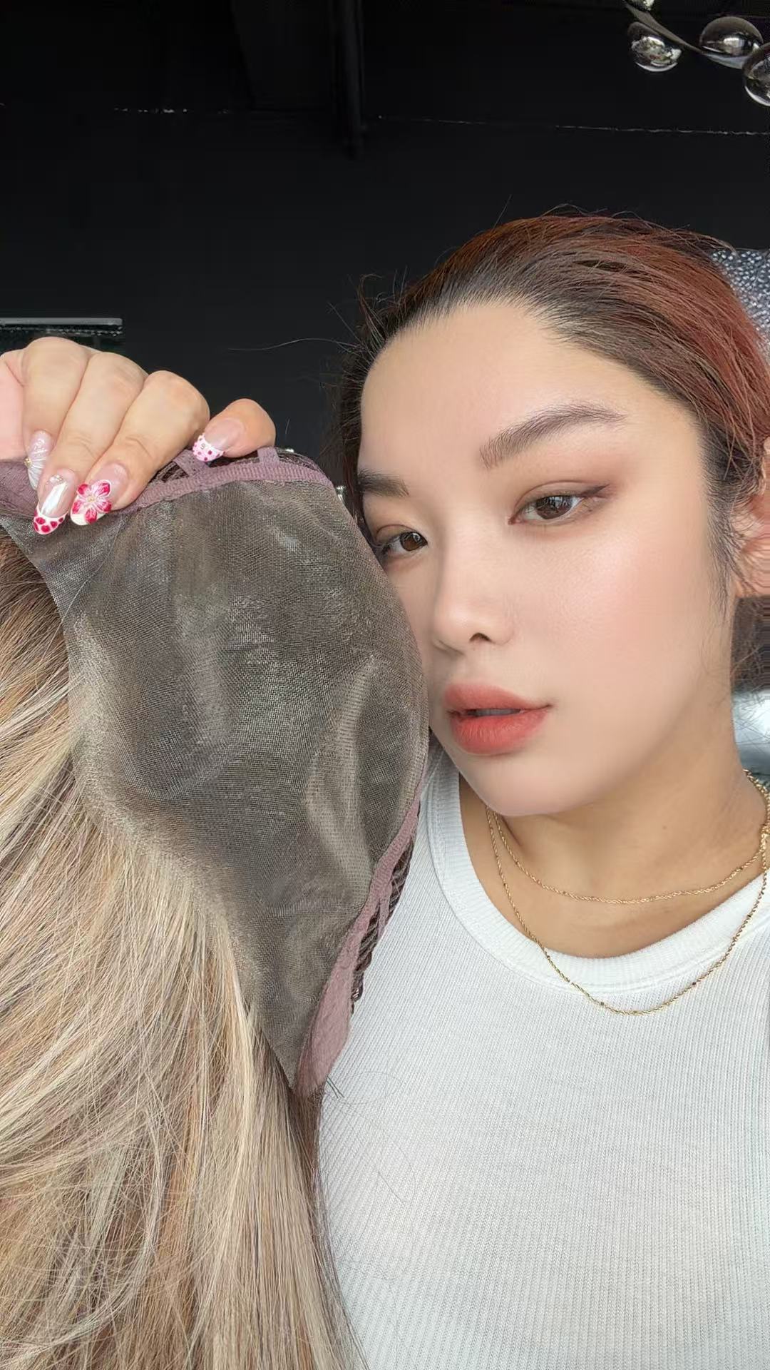 JBEXTENSION 22 Inches Honey Blonde Pre-Cut 13X6 Free Part Snowflake Lace Frontlace Glueless Wig KEL PRO - HONEY BLONDE【BENDY EAR TABS】