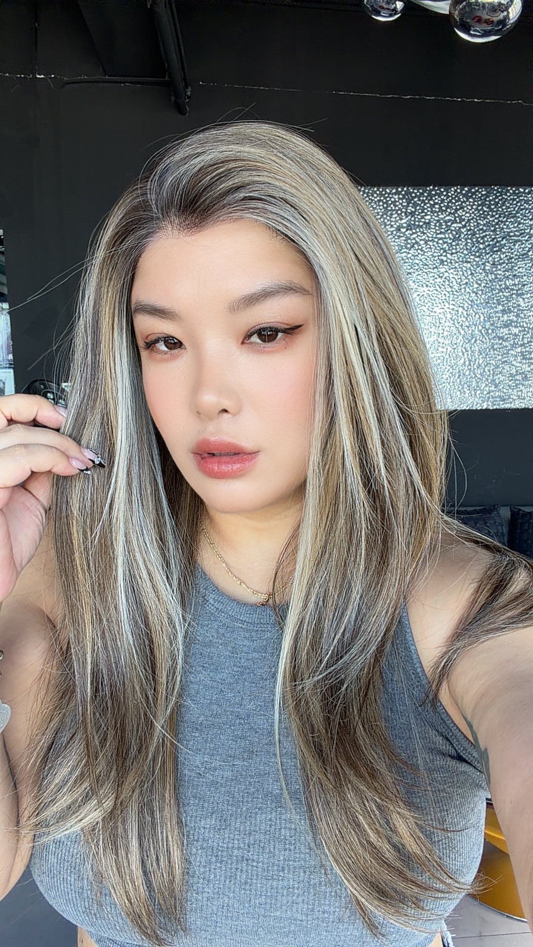 JBEXTENSION 22 Inches Neutral Nut Blonde Pre-Cut 13X6 Free Part Snowflake Lace Frontlace Glueless Wig KEL PRO - NEUTRAL NUT BLONDE【BENDY EAR TABS】