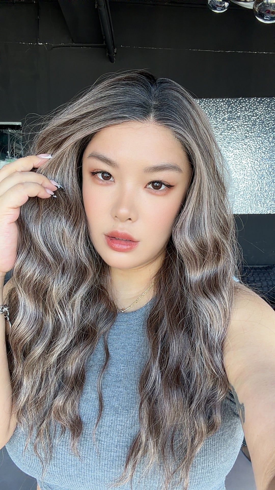 JBEXTENSION BELUCCI MONO Monofilament Handmade Wig 6X5 Full Monofilament Hand Tied Top Wig 24 Inches Wave Pine Cones Mono Lace Wig Glueless Wig BELUCCI MONO - PINE CONES【BENDY EAR TABS】