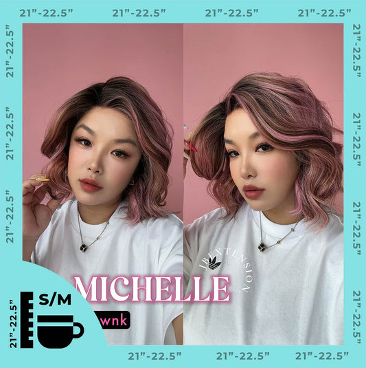 JBEXTENSION 10 Inches Prownk Pre-Cut Side Part Snowflake Lace Frontlace Glueless Wig MICHELLE PROWNK【BENDY EAR TABS】