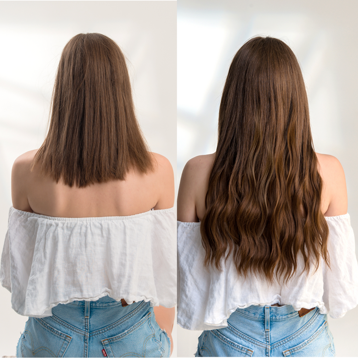 20" Hair Extensions Clip-in Body Wave 160g SHATUSH OMBRE'