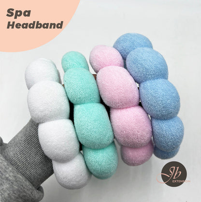 JBextension Spa headbands 2pcs for women-girls, Makeup sponge headband, Non slip face wash, skincare-Padded soft thick terry cloth hair band accessory