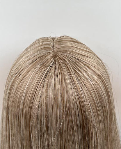 JBEXTENSION 28 Inches Long Straight Mix Blonde Wig With Bangs MANDY