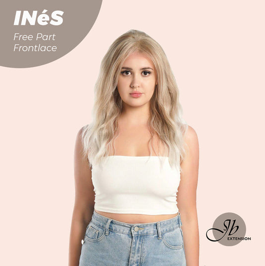 [FINAL SALE] JBEXTENSION 22 Inches Peach Blonde Body Wave Pre-Cut Free Part Frontlae Glueless Wig INéS