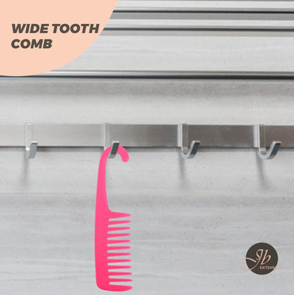 JBextension Wide Tooth Comb - Wide Toothed Detangling Long Wet Curly Hair Combs Curl Perm Brush