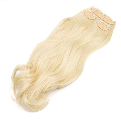 JBEXTENSION 3 PCS Hair Extension Clip Hair Extensions for Women Long Soft curly Clip  Extensions Synthetic Double Weft Hair Full Head 24 Inch