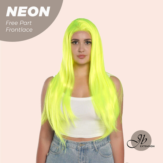 [FINAL SALE] JBEXTENSION 26 Inches Neon Color Frontlace Glueless Wig NEON (FREE PARTING)