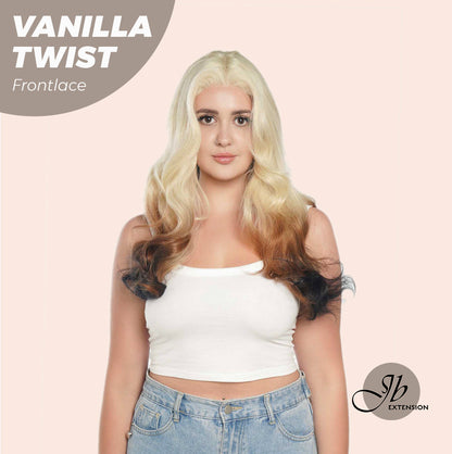 [FINAL SALE] JBEXTENSION 25 Inches Body Wave Light Blonde On The Top Mix Color Pre-Cut Frontlace Glueless Wig VANILLA TWIST