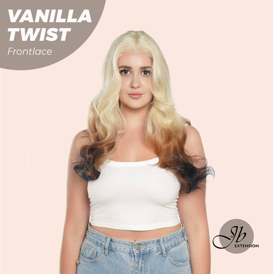 [FINAL SALE] JBEXTENSION 25 Inches Body Wave Light Blonde On The Top Mix Color Pre-Cut Frontlace Glueless Wig VANILLA TWIST