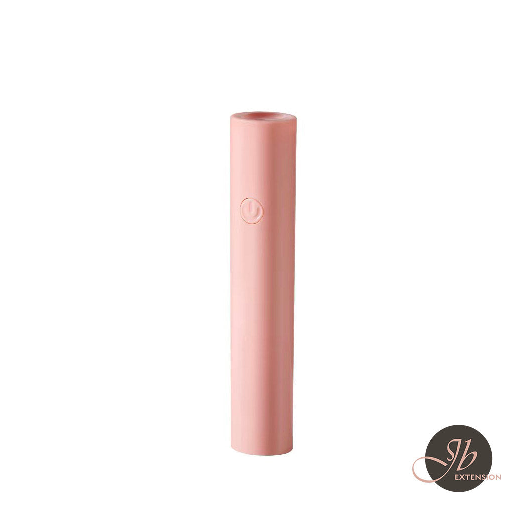 JBextension Handheld UV Light for Gel Nails, Mini Nail Light, Portable LED Nail Lamp, Cordless Rechargeable USB Nail Dryer for Fast Curing, Pink