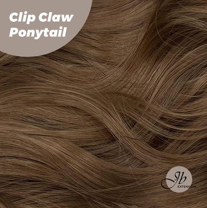 JBEXTENSION 25 Inch Clip Claw in Curly Ponytail Extension for thinning hair 160g