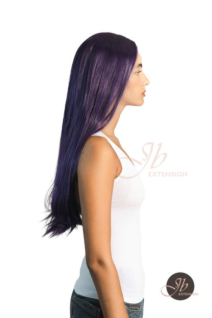 [FINAL SALE] JBEXTENSION 26 Inches Dark Purple Color Long Straight Frontlace Glueless Wig VIOLET