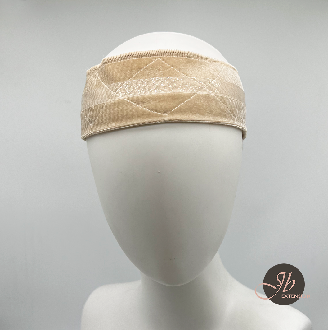 JBEXTENSION Wig Grip with Silicone Band for Female, Wig Grip Bands for Keeping Wigs in Place, Fully Adjustable Wig Grip, Secure Velvet Headband, Glueless Wig Grip Headband