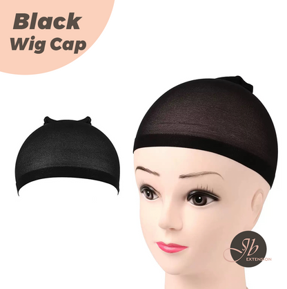 JBEXTENSION 1 Pieces Black Wig Cap, Wig Caps for Women Lace Front Wig Stocking Caps for Wigs Wig Cap Black Wig Cap 1 Pcs