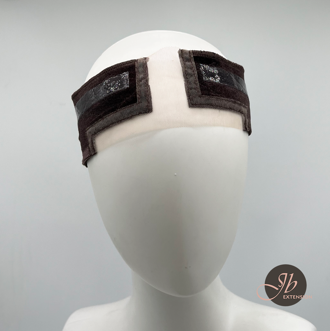 JBEXTENSION Lace Wigrip with Silicone Band, Premium Lace Wig Band for Women, Fully Adjustable Wig Grip, Reinforced Swiss Lace , Secure Velvet Headband, Glueless