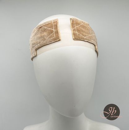 JBEXTENSION Lace Wigrip with Silicone Band, Premium Lace Wig Band for Women, Fully Adjustable Wig Grip, Reinforced Swiss Lace , Secure Velvet Headband, Glueless