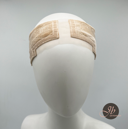 JBEXTENSION Lace Wigrip with Silicone Band, Premium Lace Wig Band for Women, Fully Adjustable Wig Grip, Reinforced Swiss Lace , Secure Velvet Headband, Glueless
