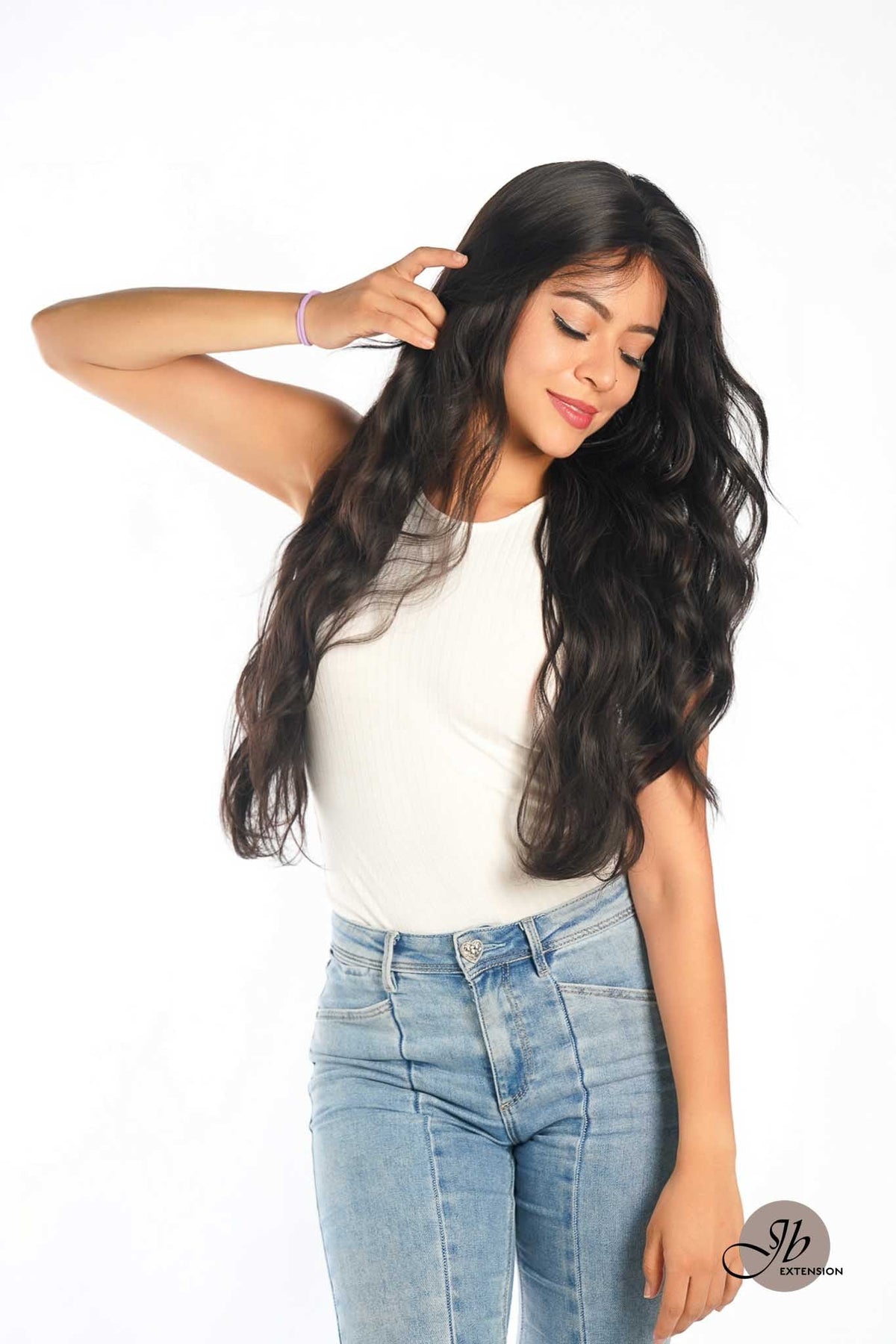 JBEXTENSION GENERATION FIVE 28 Inches Midnight Brown( Black/Brown) Body Wave Wig FLAVIA MIDNIGHT BROWN ( Black/Brown)