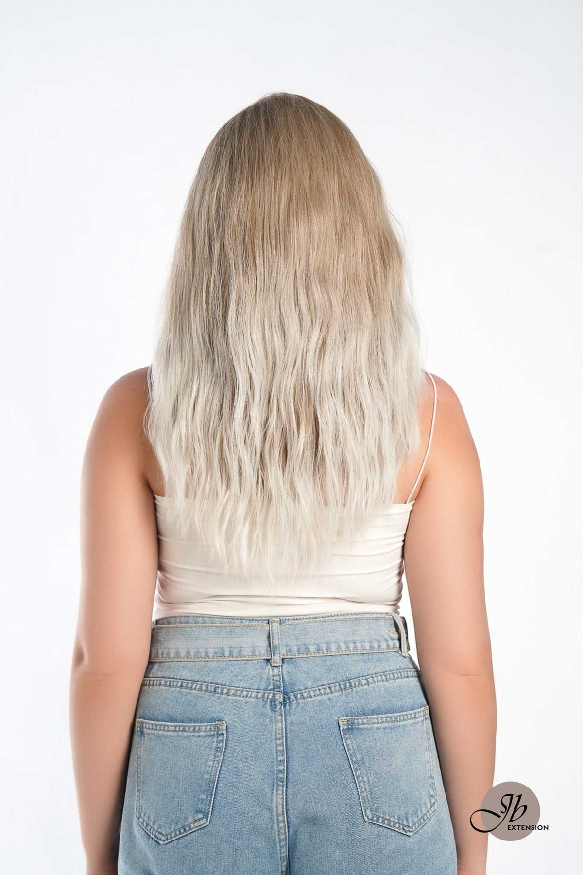 [FINAL SALE] JBEXTENSION 22 Inches Peach Blonde Body Wave Pre-Cut Free Part Frontlae Glueless Wig INéS