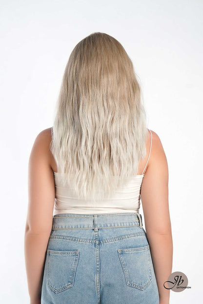 [FINAL SALE] JBEXTENSION 22 Inches Peach Blonde Body Wave Pre-Cut Free Part Frontlae Glueless Wig INéS
