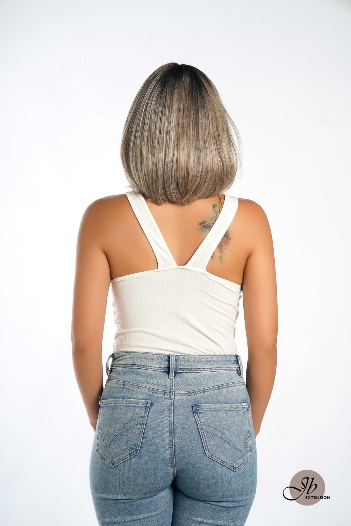 [FINAL SALE] JBEXTENSION VALENTINA MONO Monofilament Handmade Wig 6X5 Full Monofilament Hand Tied Top Wig 12 Inches Ombre Brown Full Mono Lace Wig With Anti-slip Silicone Strips Glueless Wig VALENTINA MONO【BENDY EAR TABS】