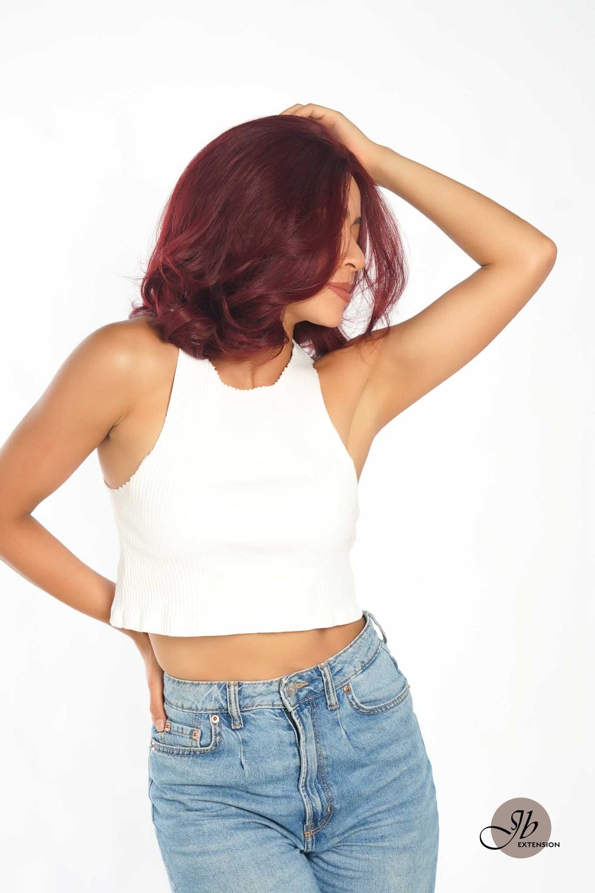 [FINAL SALE] JBEXTENSION 10 Inches Red Curly Lace Front Wig.Pre Plucked 13*4 HD Transparent Lace Frontal Handmade Futura Fiber Swiss Lace Synthetic Fiber Glueless Wig JADOR RED