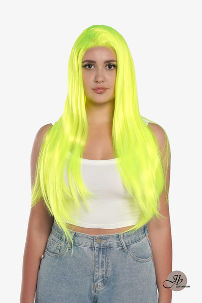 [FINAL SALE] JBEXTENSION 26 Inches Neon Color Frontlace Glueless Wig NEON (FREE PARTING)
