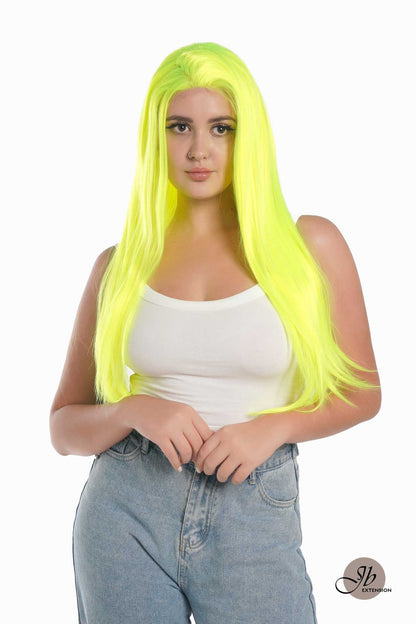 [FINAL SALE] JBEXTENSION 26 Inches Neon Color Frontlace Glueless Wig NEON (FREE PARTING)